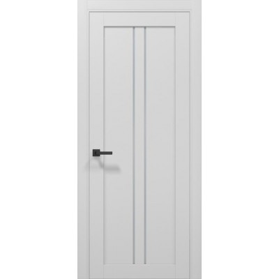 Двери Папа Карло TETRA T-02 Альпийский белый, стекло сатин