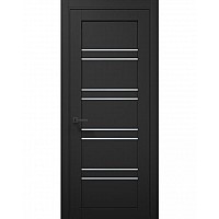 Двері Папа Карло TETRA T-01 Чорний матовий, скло сатин