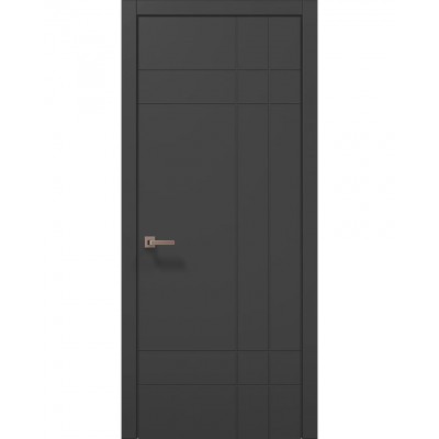 Двері Папа Карло STYLE ST-19 Темно сірий супермат, кромка ABC