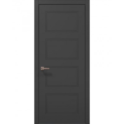 Двері Папа Карло STYLE ST-28 Темно сірий супермат, кромка ABC