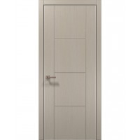 Двери Папа Карло STYLE ST-16 Дуб кремовый, кромка алюминий серый