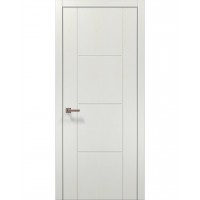 Двері Папа Карло STYLE ST-16 Ясень білий, кромка алюміній сірий