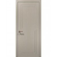 Двери Папа Карло STYLE ST-17 Дуб кремовый, кромка алюминий серый