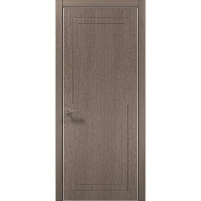 Двері Папа Карло STYLE ST-17 Дуб сірий, кромка алюміній сірий