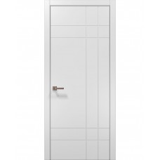 Двері Папа Карло STYLE ST-19 Білий матовий, кромка алюміній сірий