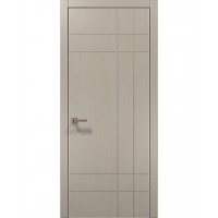 Двері Папа Карло STYLE ST-19 Дуб кремовий, кромка алюміній сірий