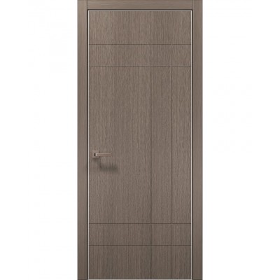 Двері Папа Карло STYLE ST-19 Дуб сірий, кромка алюміній сірий