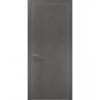 Двері Папа Карло STYLE ST-18 Бетон сірий, кромка алюміній сірий