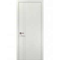Двери Папа Карло STYLE ST-18 Ясень белый, кромка алюминий серый