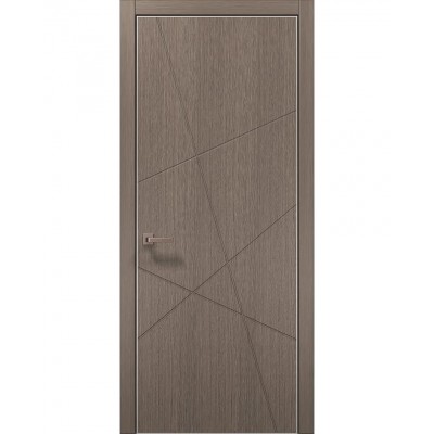 Двері Папа Карло STYLE ST-20 Дуб сірий, кромка алюміній сірий