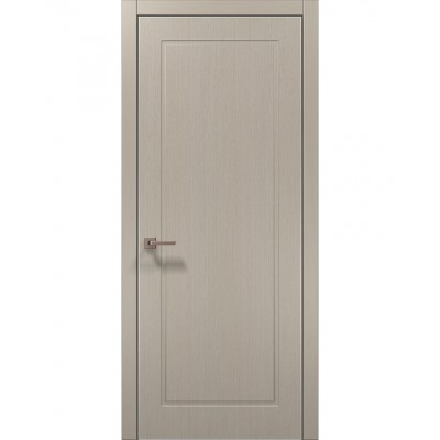 Двері Папа Карло STYLE ST-21 Дуб кремовий, кромка алюміній сірий