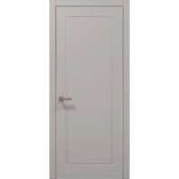 Двері Папа Карло STYLE ST-21 Світло сірий супермат, кромка алюміній сірий