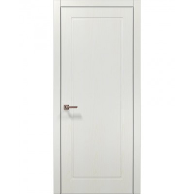 Двері Папа Карло STYLE ST-21 Ясень білий, кромка алюміній сірий