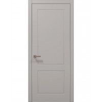 Двері Папа Карло STYLE ST-22 Світло сірий супермат, кромка алюміній сірий