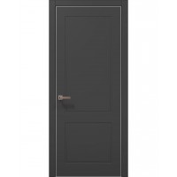Двері Папа Карло STYLE ST-22 Темно сірий супермат, кромка алюміній сірий