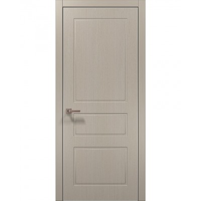 Двері Папа Карло STYLE ST-23 Дуб кремовий, кромка алюміній сірий