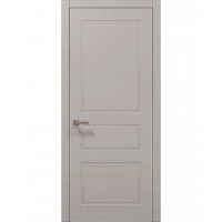 Двері Папа Карло STYLE ST-23 Світло сірий супермат, кромка алюміній сірий