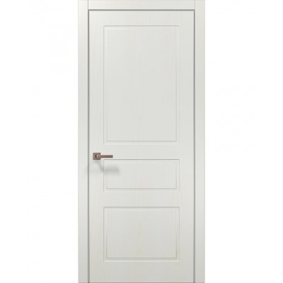 Двері Папа Карло STYLE ST-23 Ясень білий, кромка алюміній сірий