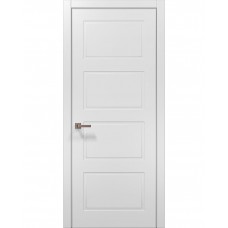 Двері Папа Карло STYLE ST-24 Білий матовий, кромка алюміній сірий
