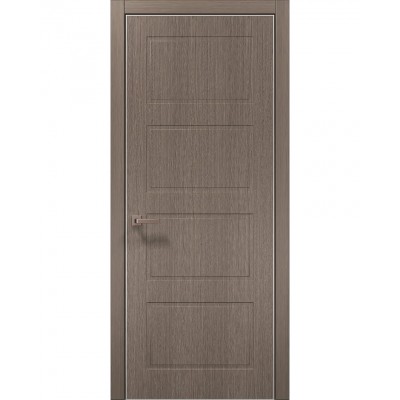 Двері Папа Карло STYLE ST-24 Дуб сірий, кромка алюміній сірий