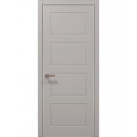 Двери Папа Карло STYLE ST-24 Светло серый супермат, кромка алюминий серый