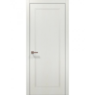 Двері Папа Карло STYLE ST-25 Ясень білий, кромка алюміній сірий