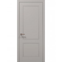Двери Папа Карло STYLE ST-26 Светло серый супермат, кромка алюминий серый