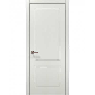 Двері Папа Карло STYLE ST-26 Ясень білий, кромка алюміній сірий