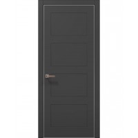 Двери Папа Карло STYLE ST-32 Темно серый супермат, кромка алюминий серый