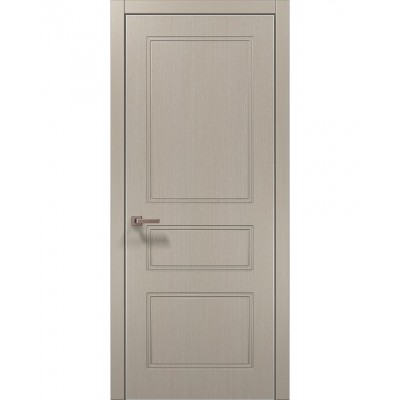 Двери Папа Карло STYLE ST-27 Дуб кремовый, кромка алюминий серый