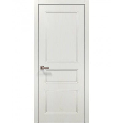 Двери Папа Карло STYLE ST-27 Ясень белый, кромка алюминий серый