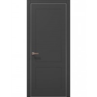 Двери Папа Карло STYLE ST-30 Темно серый супермат, кромка алюминий серый