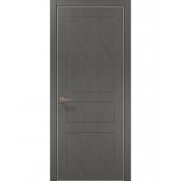 Двери Папа Карло STYLE ST-31 Бетон серый, кромка алюминий серый