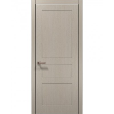 Двери Папа Карло STYLE ST-31 Дуб кремовый, кромка алюминий серый