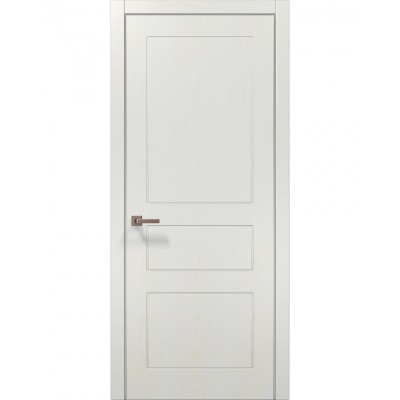Двери Папа Карло STYLE ST-31 Ясень белый, кромка алюминий серый