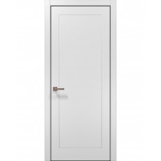 Двери Папа Карло STYLE ST-29 Белый матовый, кромка алюминий черный