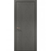 Двері Папа Карло STYLE ST-18 Бетон сірий, кромка алюміній чорний