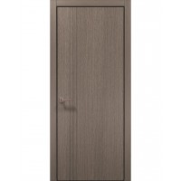 Двері Папа Карло STYLE ST-18 Дуб сірий, кромка алюміній чорний