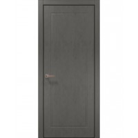 Двері Папа Карло STYLE ST-21 Бетон сірий, кромка алюміній чорний