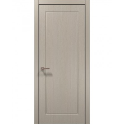 Двері Папа Карло STYLE ST-21 Дуб кремовий, кромка алюміній чорний