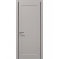 Двери Папа Карло STYLE ST-21 Светло серый супермат, кромка алюминий черный