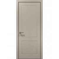 Двери Папа Карло STYLE ST-22 Дуб кремовый, кромка алюминий черный