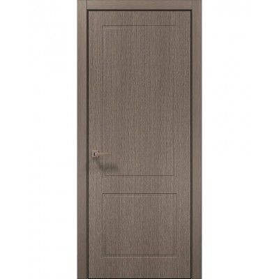 Двери Папа Карло STYLE ST-22 Дуб серый, кромка алюминий черный