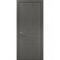 Двері Папа Карло STYLE ST-23 Бетон сірий, кромка алюміній чорний