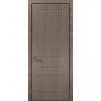 Двері Папа Карло STYLE ST-23 Дуб сірий, кромка алюміній чорний