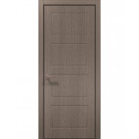 Двері Папа Карло STYLE ST-24 Дуб сірий, кромка алюміній чорний