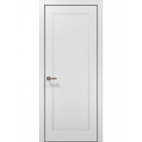 Двери Папа Карло STYLE ST-25 Белый матовый, кромка алюминий черный