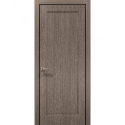 Двері Папа Карло STYLE ST-25 Дуб сірий, кромка алюміній чорний