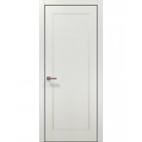 Двері Папа Карло STYLE ST-25 Ясень білий, кромка алюміній чорний