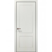 Двері Папа Карло STYLE ST-26 Ясень білий, кромка алюміній чорний